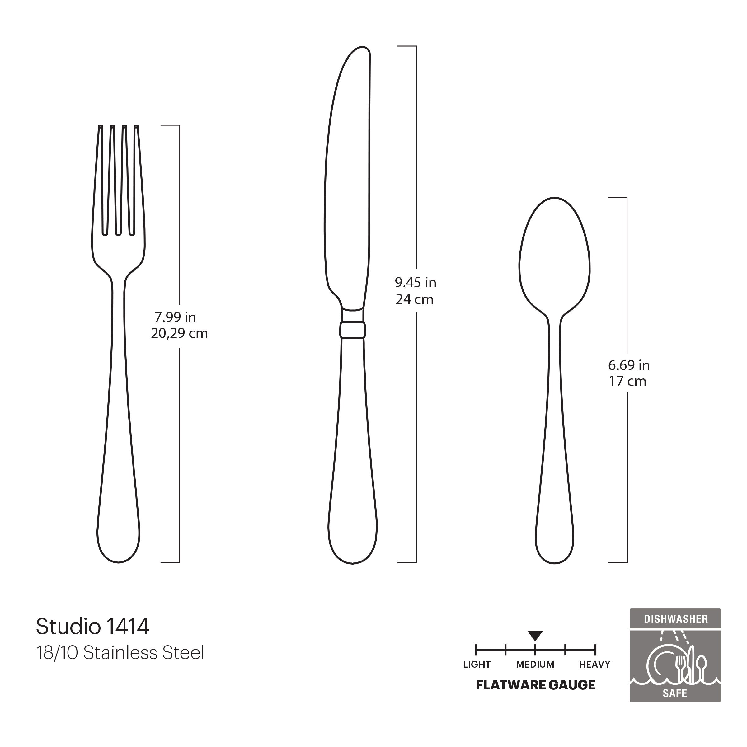Studio 1414 Mirror 36 Piece Flatware Set